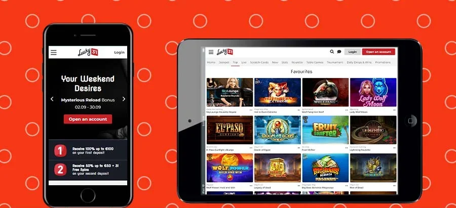 Captures d’écran de l’app Lucky 31 Casino